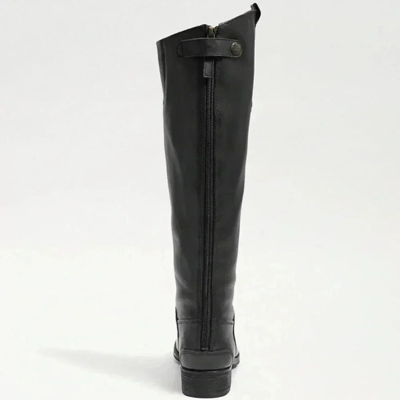 Sam Edelman Tall Riding Boots Black Leather Sz 7 - Picture 4 of 10